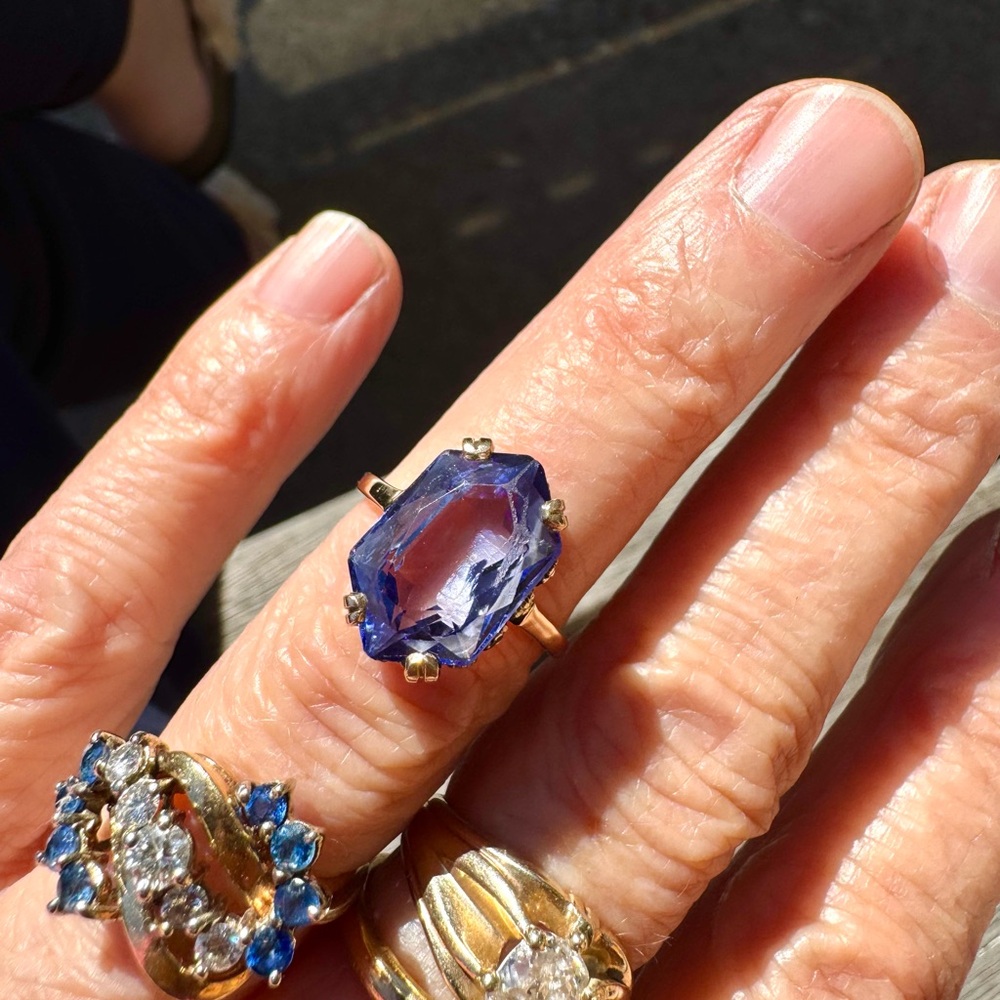 14k Blue Spinel Ring - Picture 13 of 13
